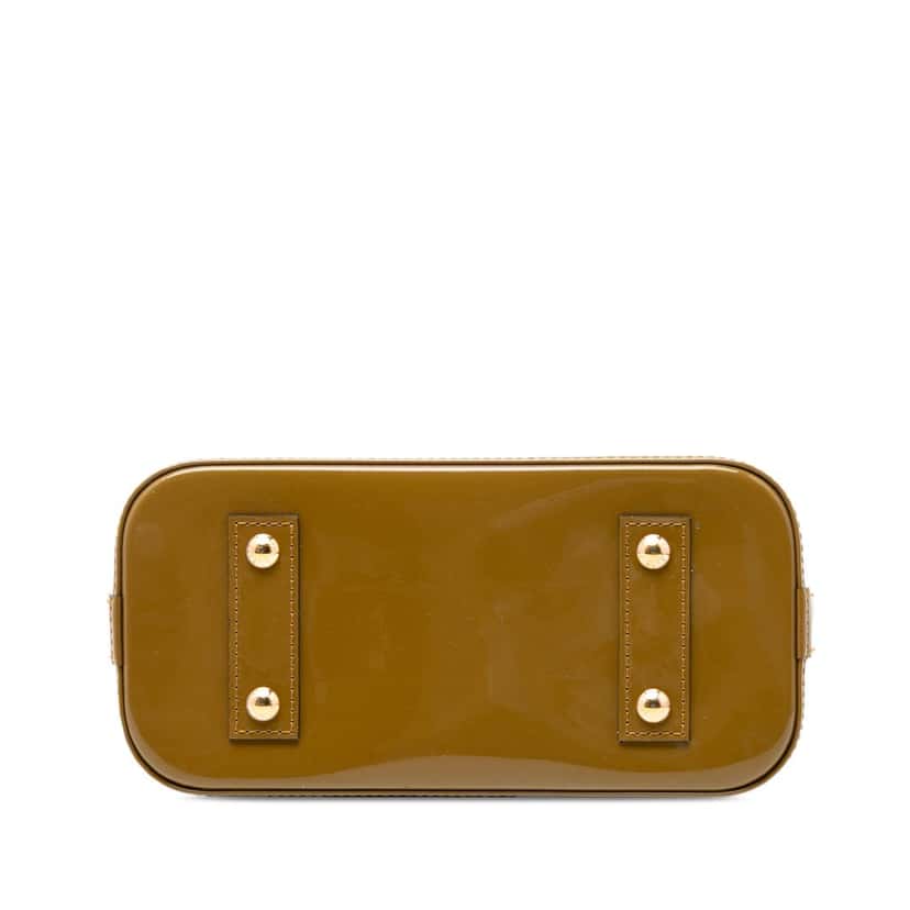 Louis Vuitton Monogram Vernis Alma BB Green Leather Very good condition - Inside View