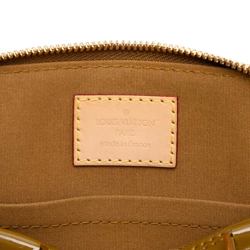 Louis Vuitton Monogram Vernis Alma BB Green Leather Very good condition - Box View