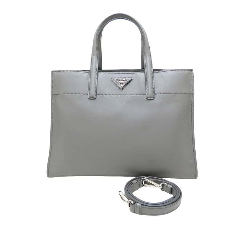 Prada Saffiano Soft Triple Pocket Tote
