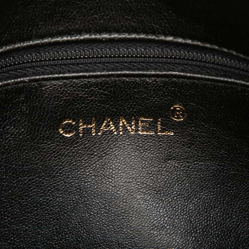 Chanel CC Suede Tassel Clutch Blue Leather Good condition - Box View