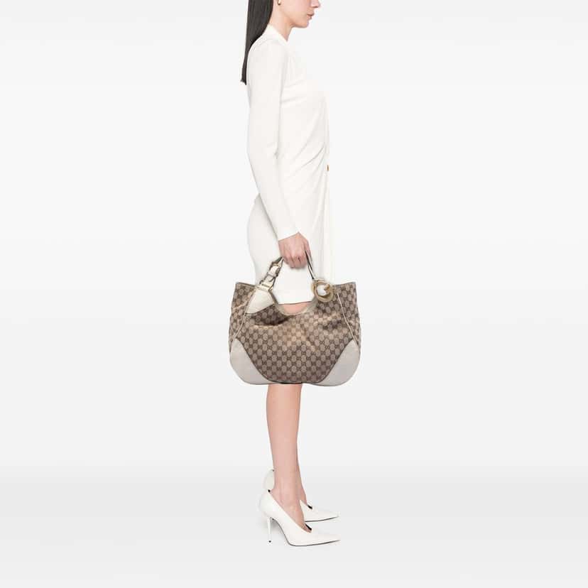 Gucci GG Canvas Charlotte Tote Beige Very good condition - Box View