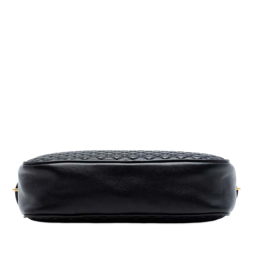 Saint Laurent Quilted Lambskin Victoire Camera Bag Black Leather Very good condition - Inside View