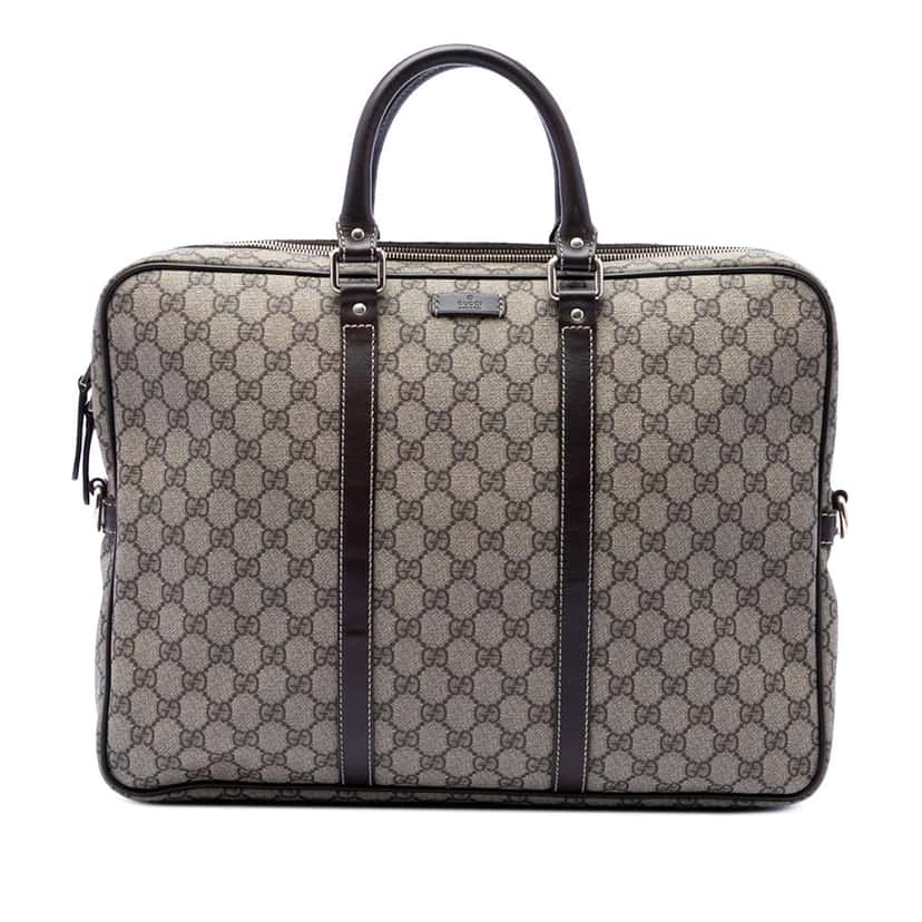 Gucci GG Supreme Business Bag Beige Very good condition - Front View
