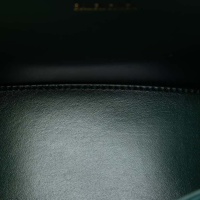 Balenciaga Satin Hourglass Top Handle Bag XS Green Very good condition - Model View