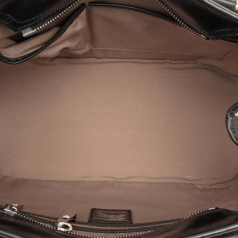 Burberry Supernova Check Coated Canvas Handbag Beige Good condition - Model View