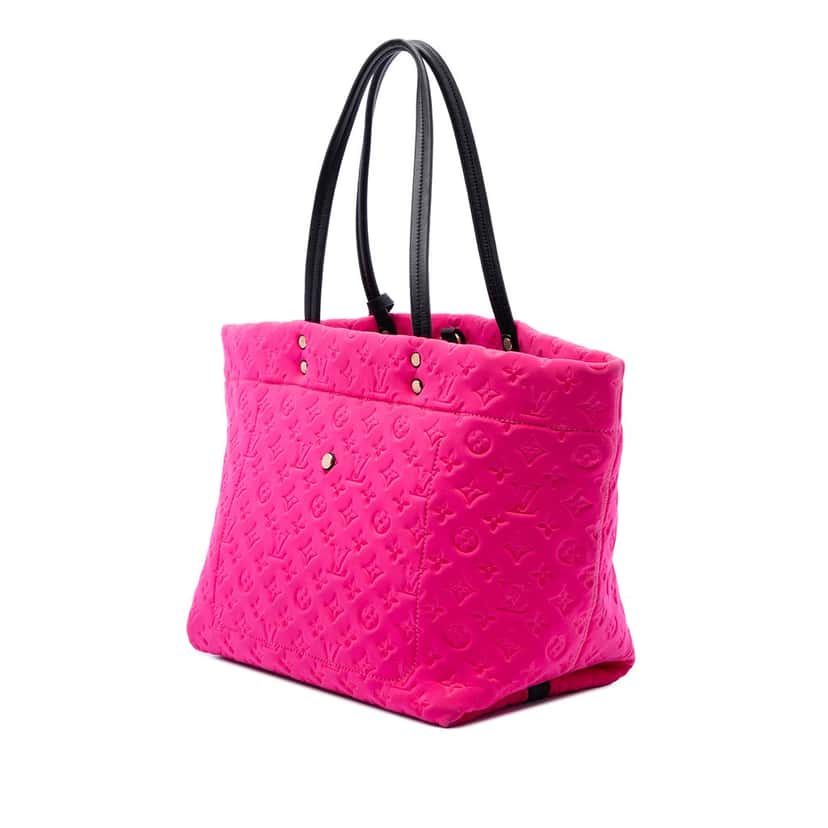 Louis Vuitton Monogram Embossed Neoprene Scuba MM Pink Very good condition - Back View