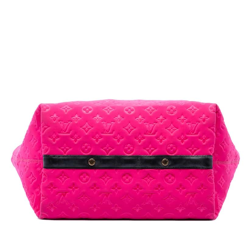 Louis Vuitton Monogram Embossed Neoprene Scuba MM Pink Very good condition - Inside View