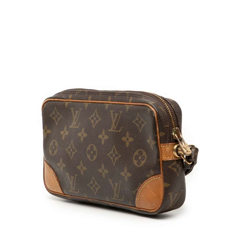 Louis Vuitton Monogram Marly Dragonne PM Brown Very good condition - Back View