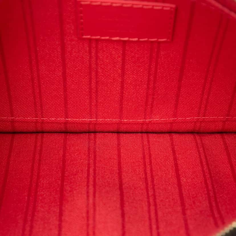 Louis Vuitton Monogram Neverfull MM Pouch Brown Very good condition - Model View