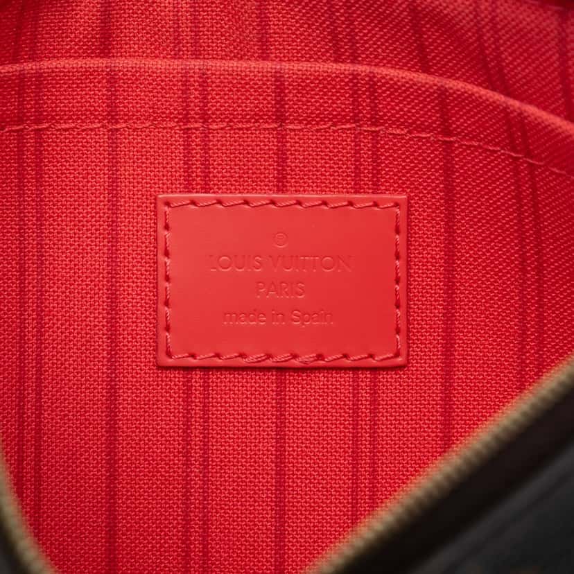 Louis Vuitton Monogram Neverfull MM Pouch Brown Very good condition - Box View