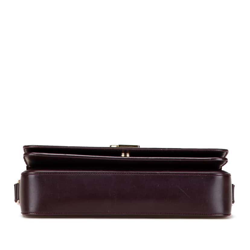 Saint Laurent Medium Leather Monogram Universite Bag Red Leather Very good condition - Inside View