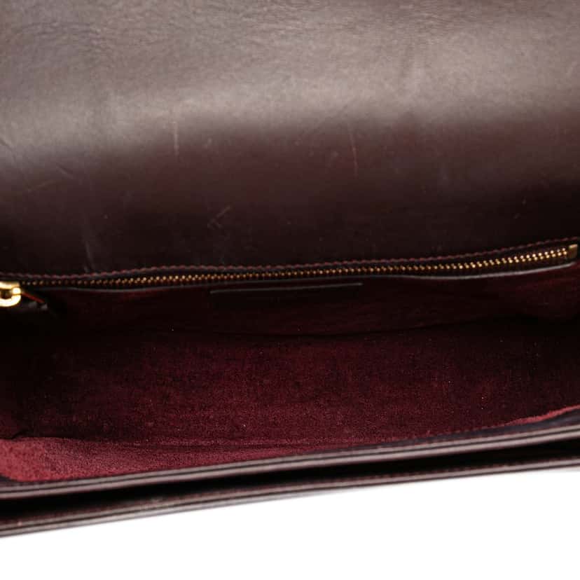 Saint Laurent Medium Leather Monogram Universite Bag Red Leather Very good condition - Model View