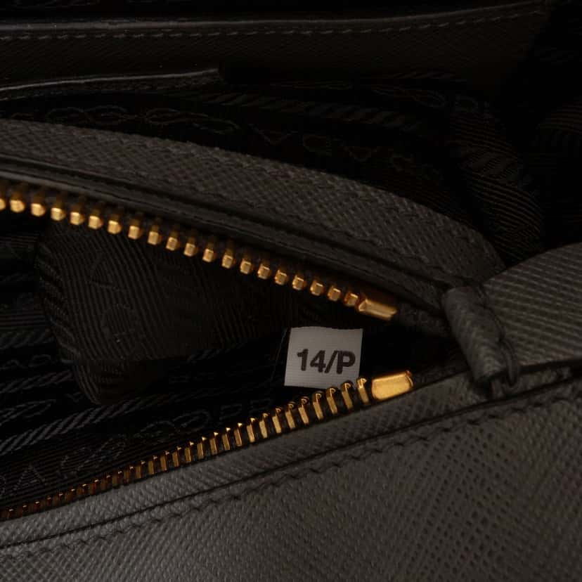 Prada Medium Bicolor Saffiano Lux Galleria Double Zip Satchel Other Leather Very good condition - Box View