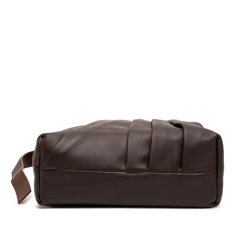 Loewe Mellow Nappa Draped Tote Brown Leather Very good condition - Inside View
