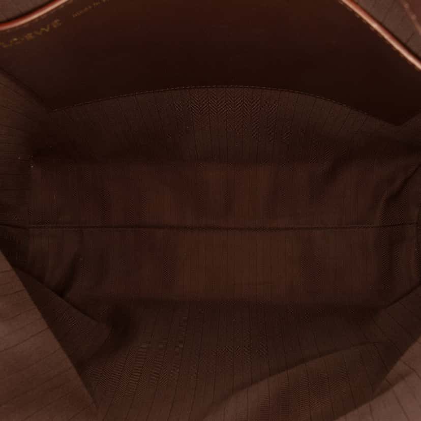 Loewe Mellow Nappa Draped Tote Brown Leather Very good condition - Model View