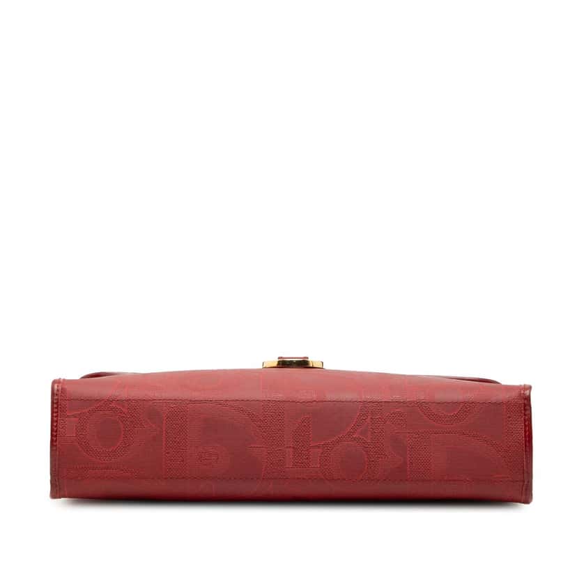 Dior Diorissimo Trotter Coated Canvas Crossbody Red Very good condition - Inside View