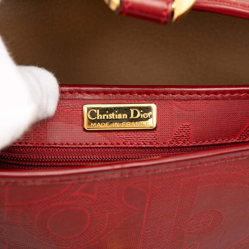 Dior Diorissimo Trotter Coated Canvas Crossbody Red Very good condition - Box View