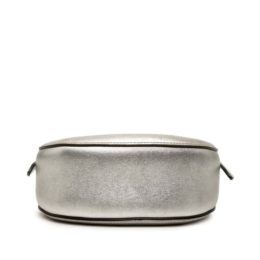 Chloé Small Metallic Leather Kiss Satchel Silver Leather Very good condition - Inside View