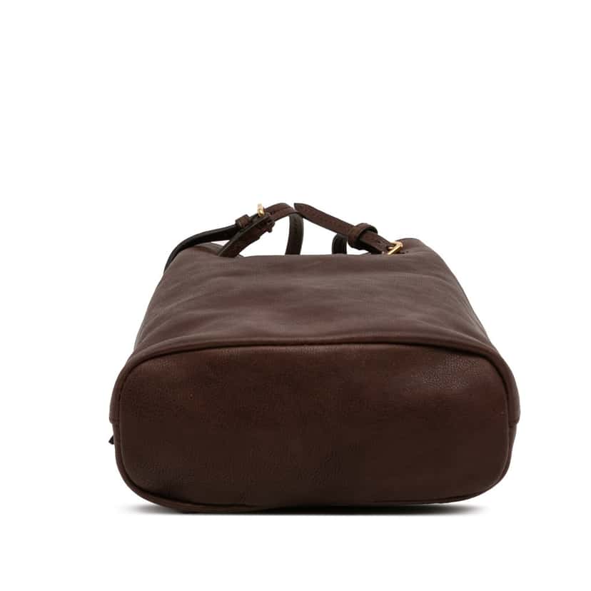 Miu Miu Mini Nappa Leather Crossbody Brown Leather Very good condition - Inside View