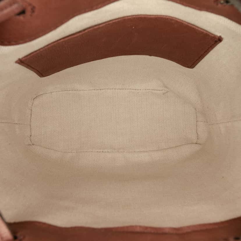 Miu Miu Mini Nappa Leather Crossbody Brown Leather Very good condition - Model View
