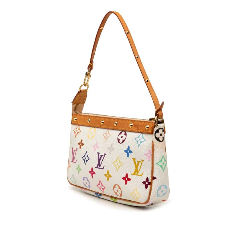 Louis Vuitton Monogram Multicolore Pochette Accessoires White Very good condition - Back View