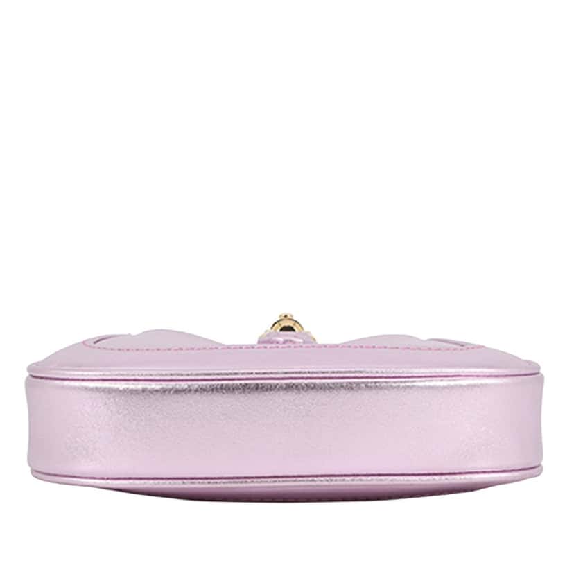 Gucci Nano Metallic Calfskin Jackie 1961 Satchel Pink Leather Very good condition - Inside View