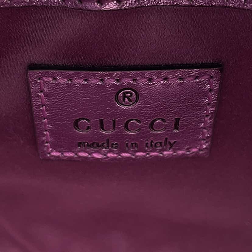 Gucci Nano Metallic Calfskin Jackie 1961 Satchel Pink Leather Very good condition - Box View