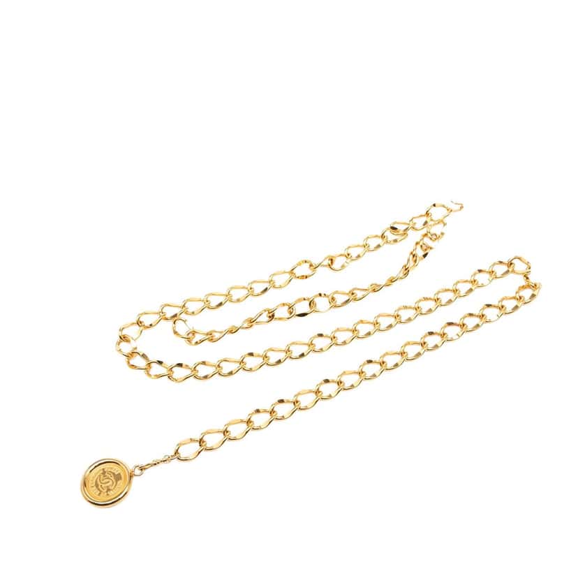 Chanel Gold Plated CC Medallion Chain Belt