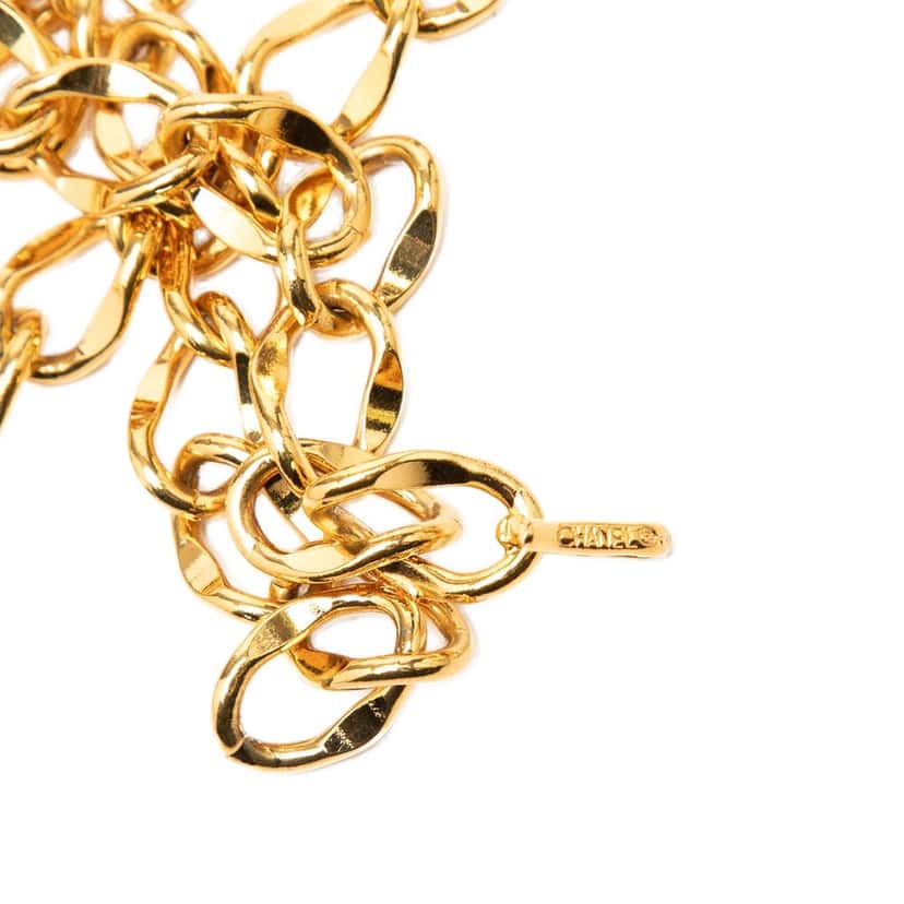Chanel Gold Plated CC Medallion Chain Belt Gold Metal Very good condition - Inside View