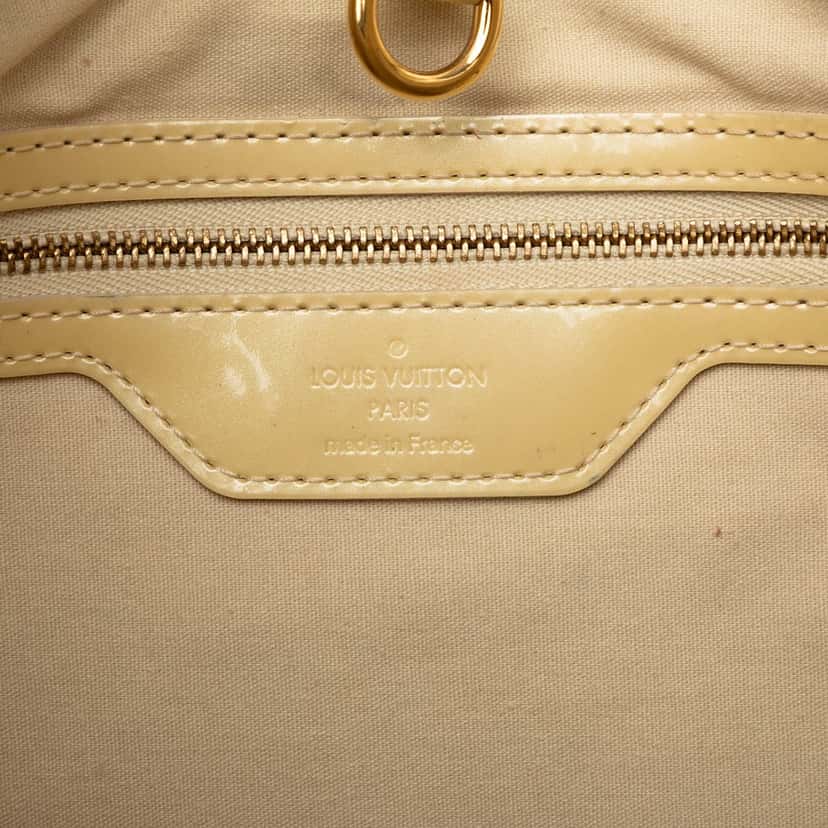 Louis Vuitton Monogram Vernis Wilshire MM Yellow Leather Good condition - Box View