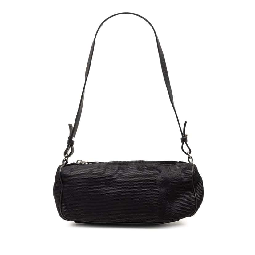 Saint Laurent Nylon Logo Shoulder Bag Black Very good condition - Front View