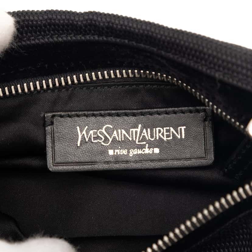 Saint Laurent Nylon Logo Shoulder Bag Black Very good condition - Box View