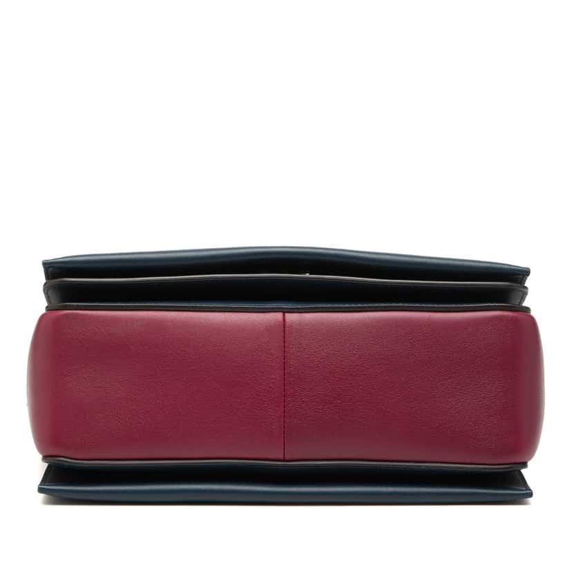 Celine Medium Shiny Smooth Calfskin Frame Shoulder Bag Blue Leather Very good condition - Inside View