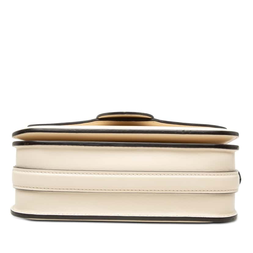 Louis Vuitton Calfskin LV Pont 9 Soft MM White Leather Very good condition - Inside View