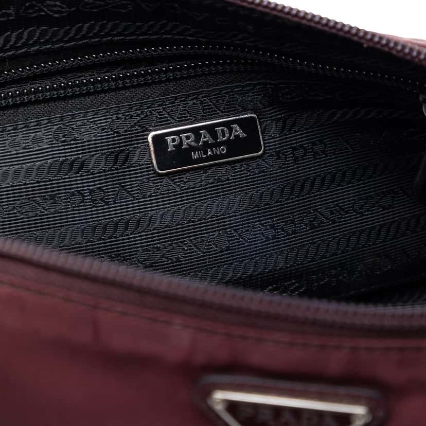 Prada Tessuto Pouch Red Very good condition - Box View