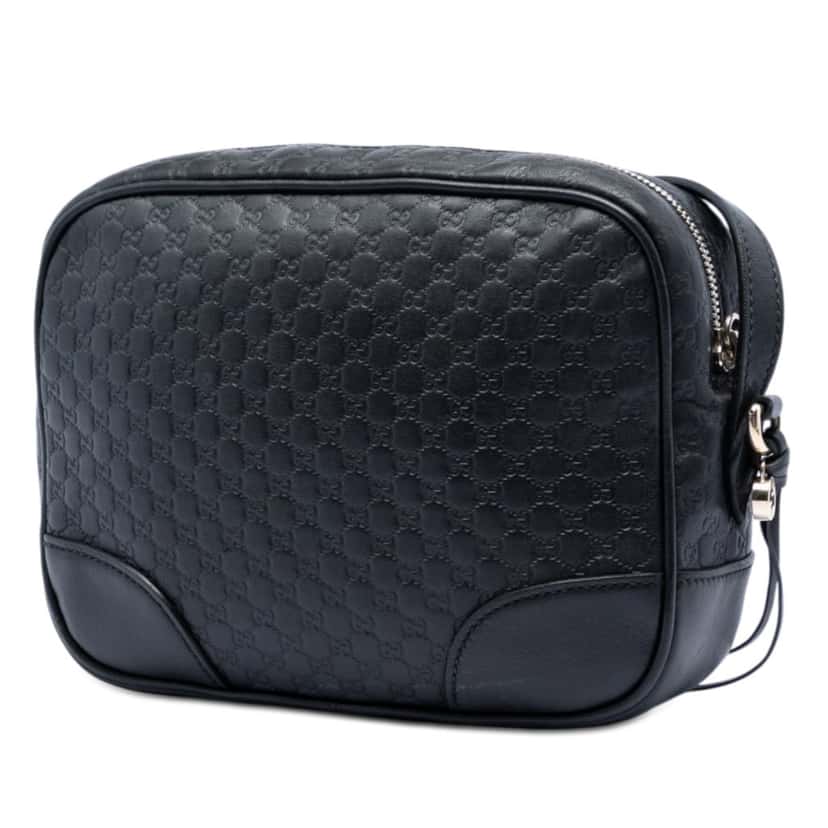 Gucci Microguccissima Bree Crossbody Black Leather Very good condition - Back View