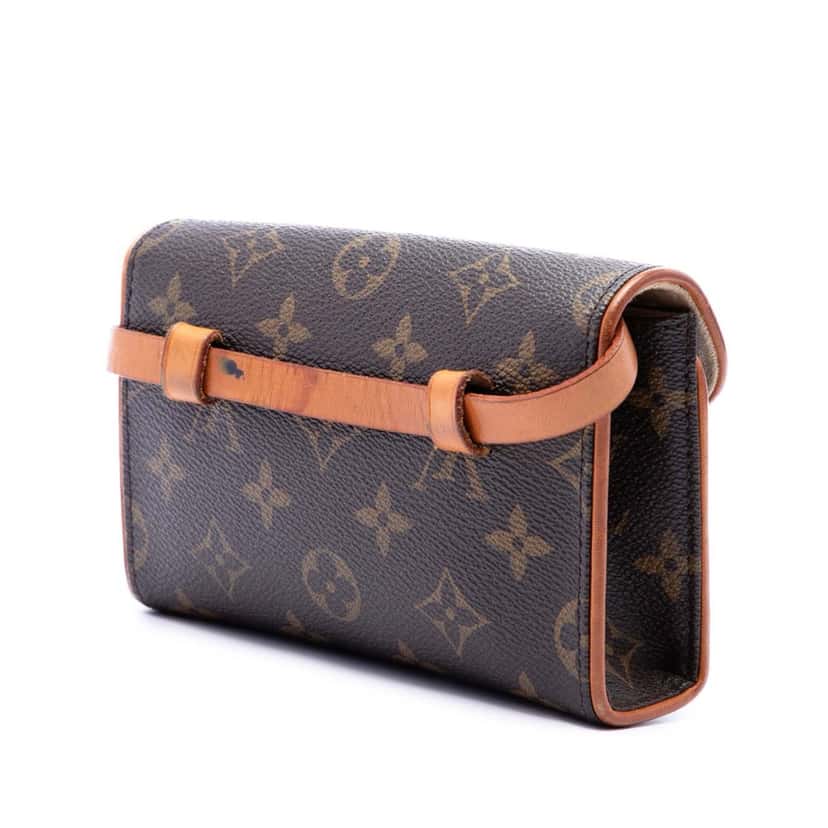 Louis Vuitton Monogram Pochette Florentine Brown Very good condition - Back View