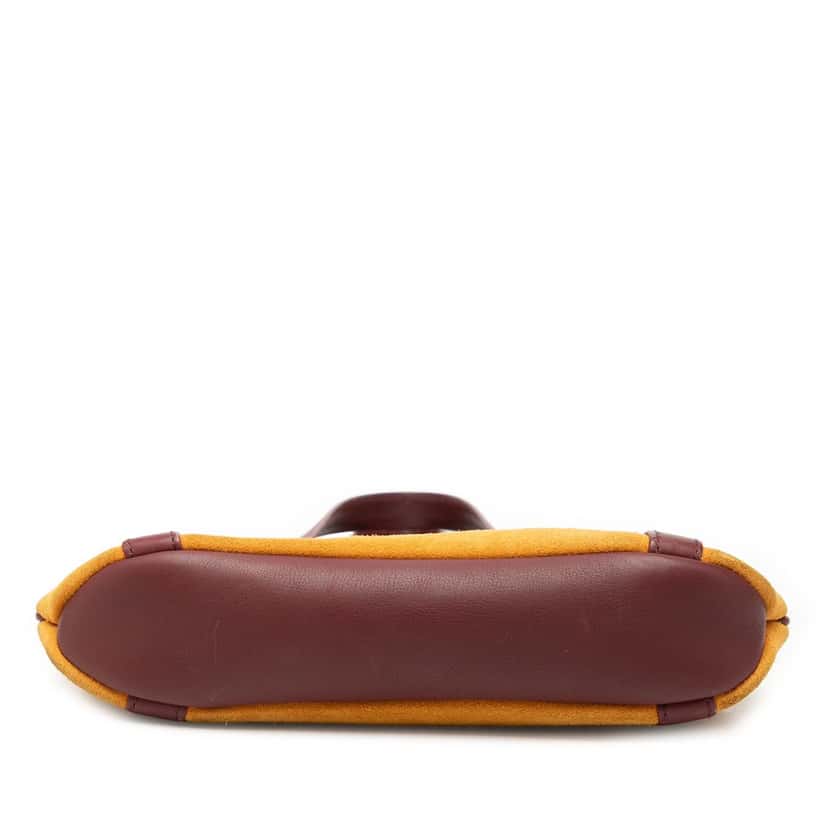 Loewe Suede Anagram Shoulder Bag Yellow Leather Very good condition - Inside View