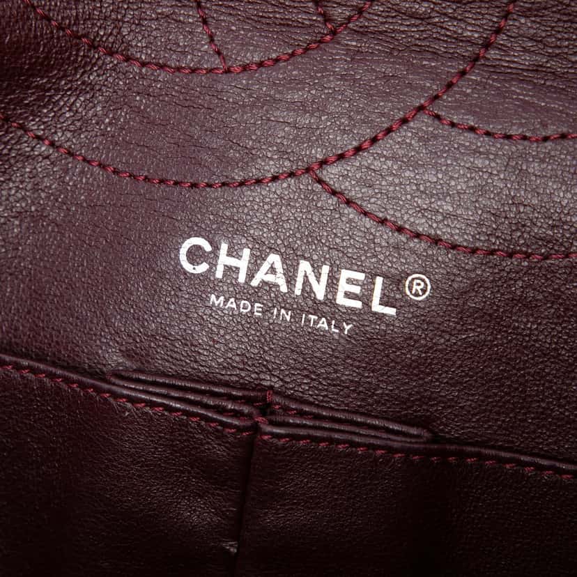 Chanel Quilted Aged Calfskin Reissue 2.55 Double Flap 227 Black Leather Very good condition - Box View