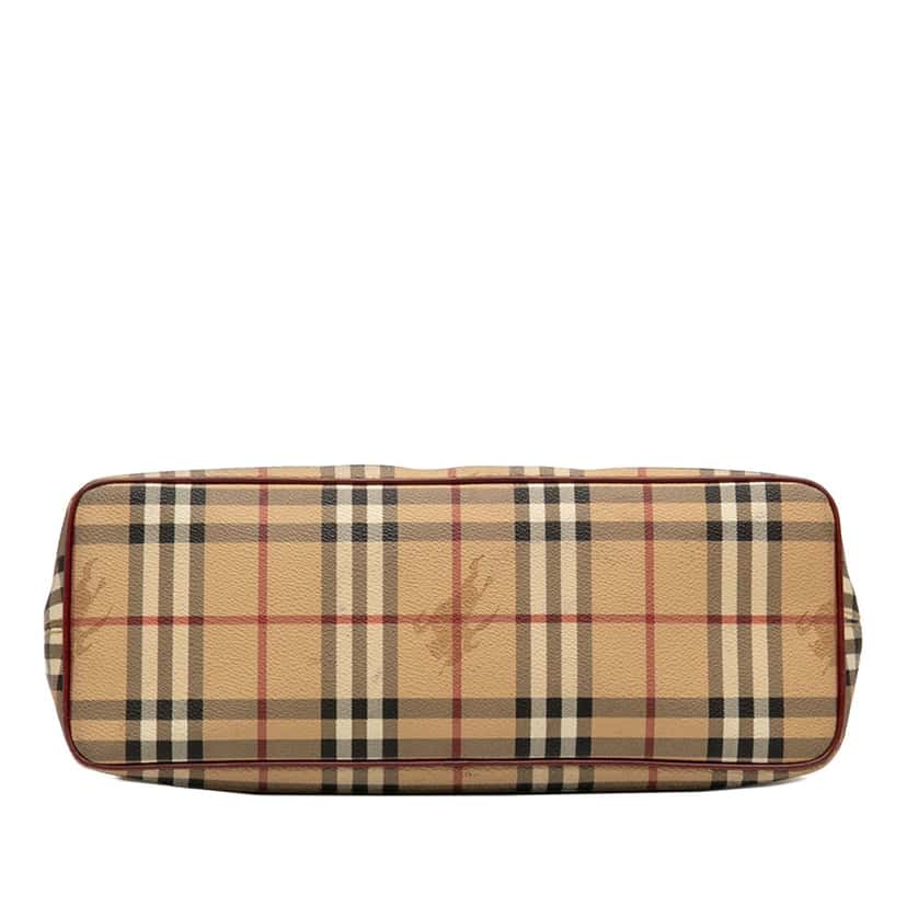 Burberry Haymarket Check Coated Canvas Tote Beige Very good condition - Inside View