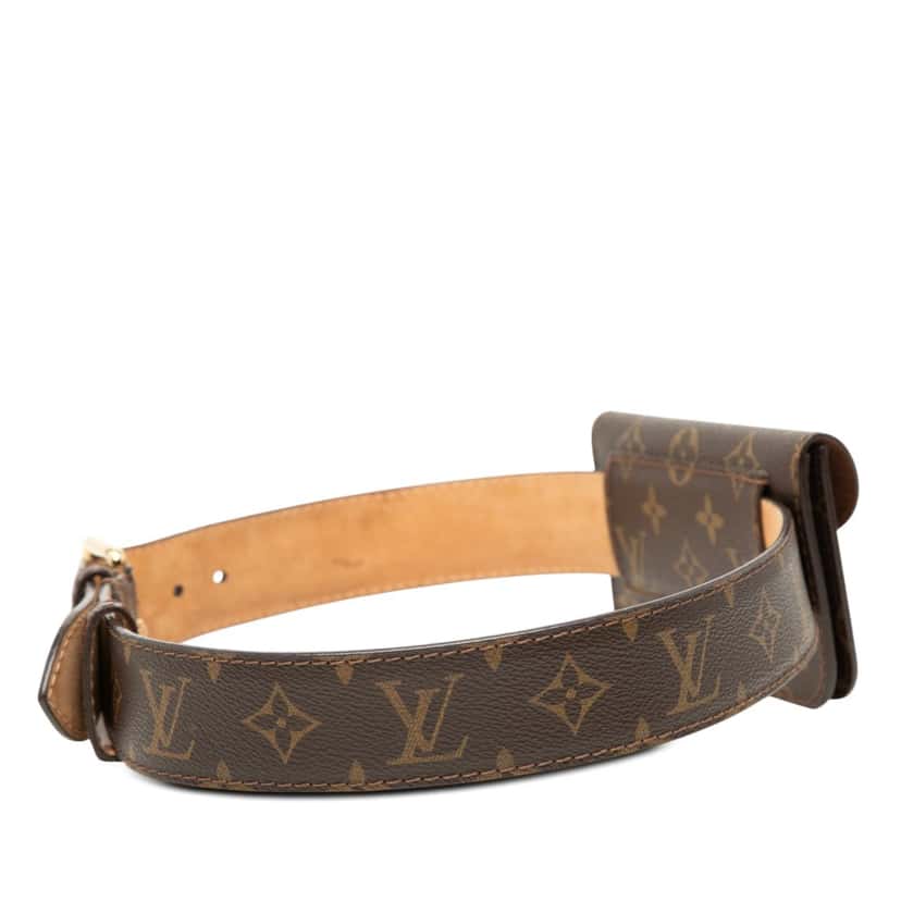 Louis Vuitton Monogram Ceinture Pochette Solo Brown Very good condition - Back View