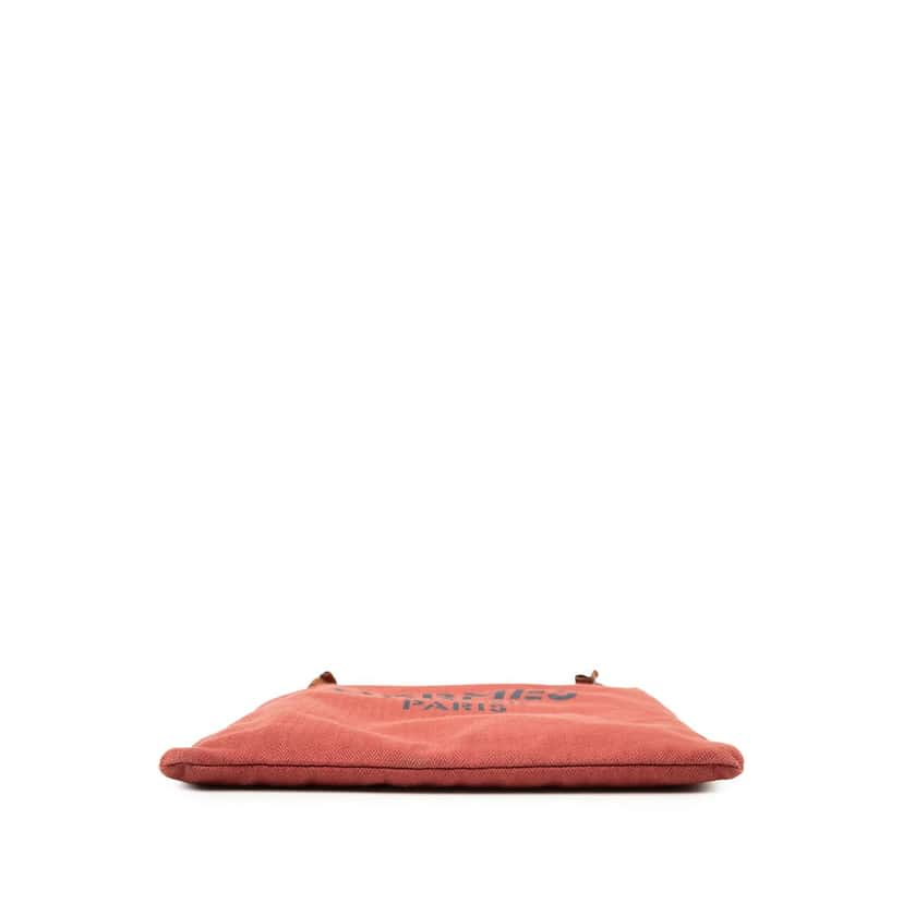 Hermès Toile Aline Grooming Bag MM Red Very good condition - Inside View