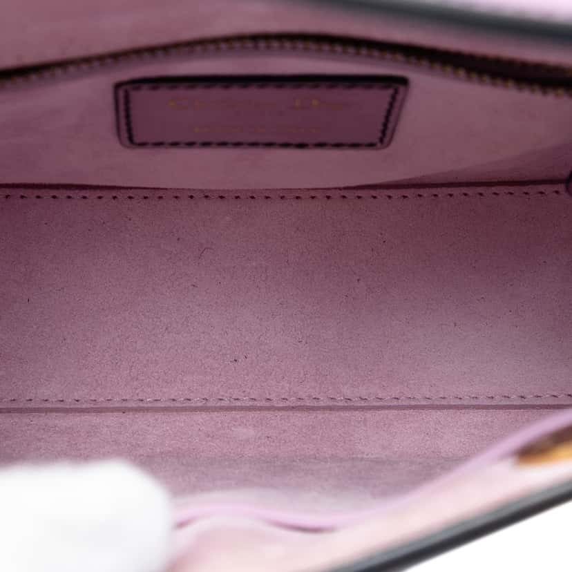 Dior Mini Metallic Patent Lady Dior Pink Leather Very good condition - Model View