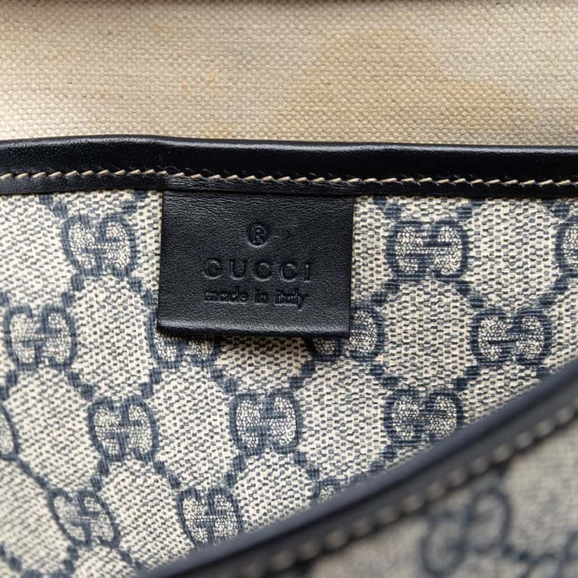 Gucci GG Supreme Web Messenger Bag Beige Very good condition - Box View
