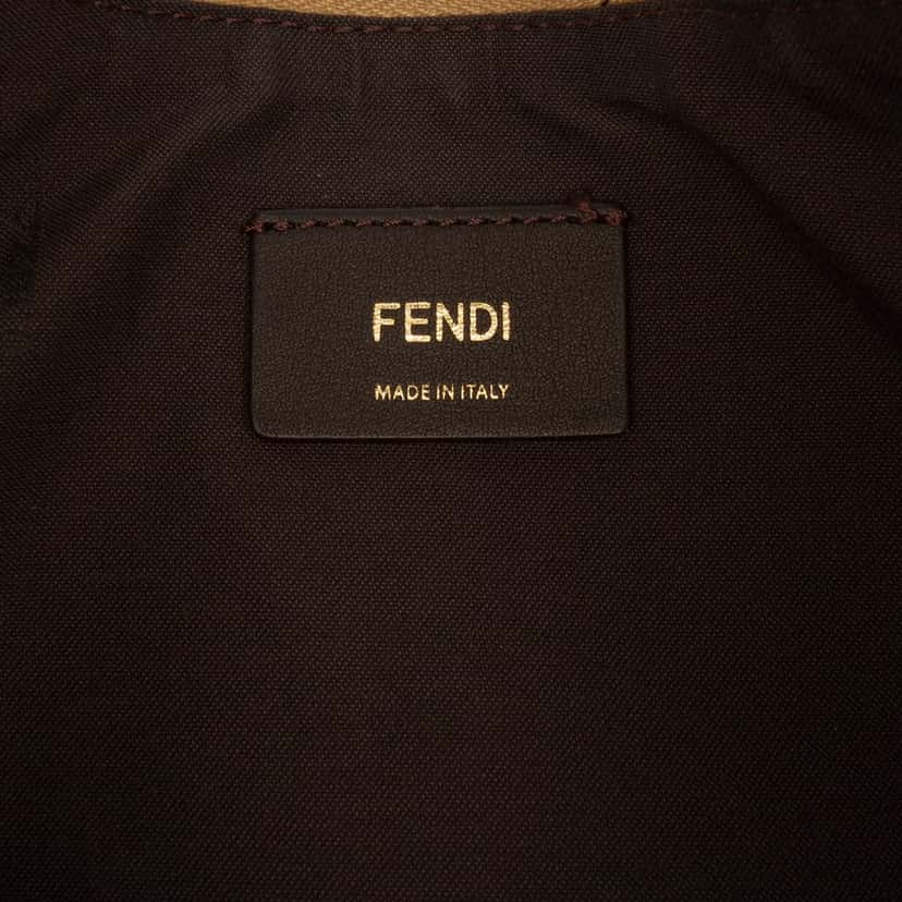 Fendi Small Metallic Leather Fendigraphy Hobo Gold Leather Very good condition - Box View