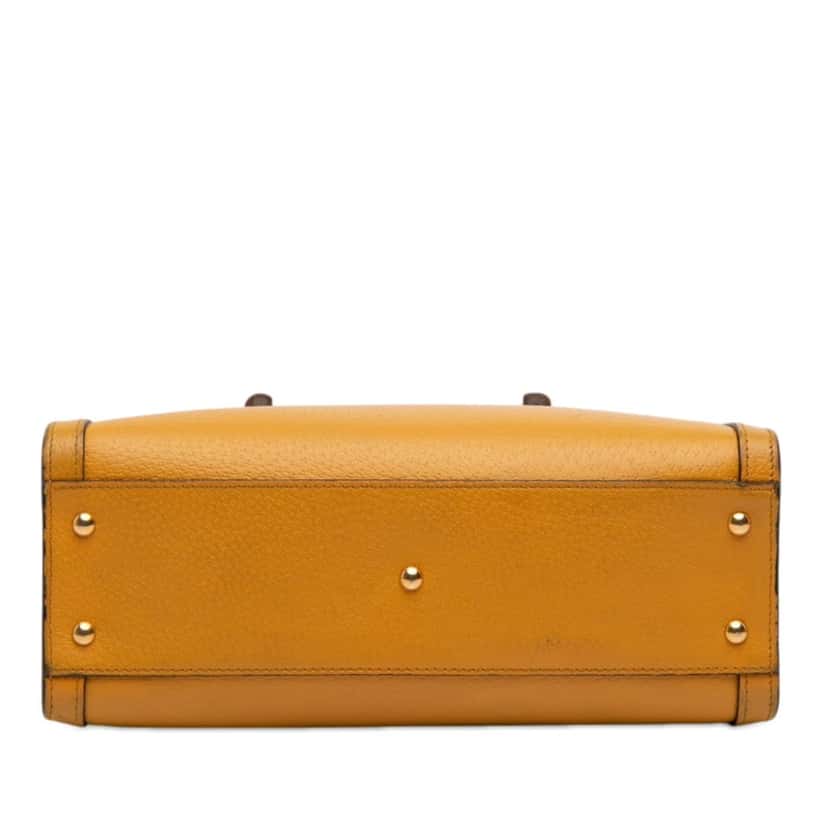 Gucci Medium Leather Bamboo Diana Satchel Yellow Leather Good condition - Inside View