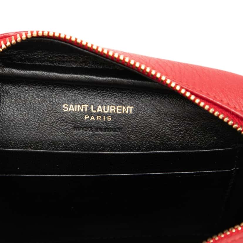 Saint Laurent Calfskin Monogram Blogger Bag Red Leather Very good condition - Box View