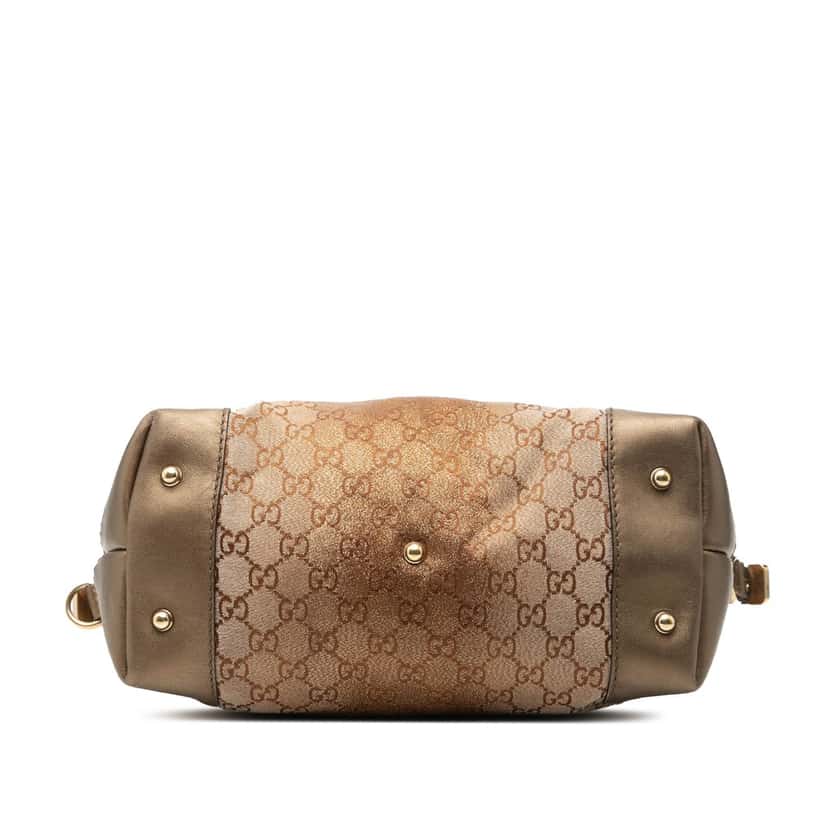 Gucci GG Lurex Heart Bit Satchel Brown Very good condition - Inside View
