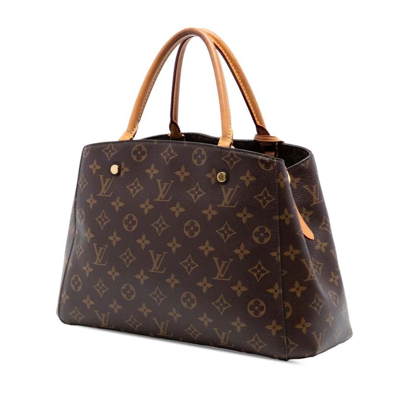Louis Vuitton Monogram Montaigne MM Brown Very good condition - Back View