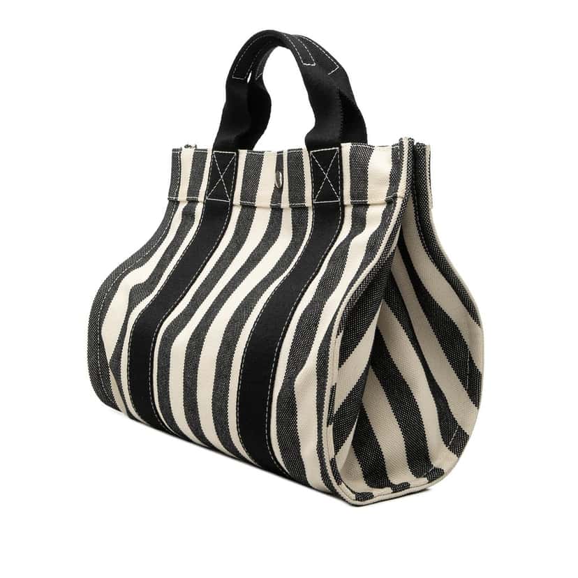 Hermès Toile Cannes PM Black Very good condition - Back View